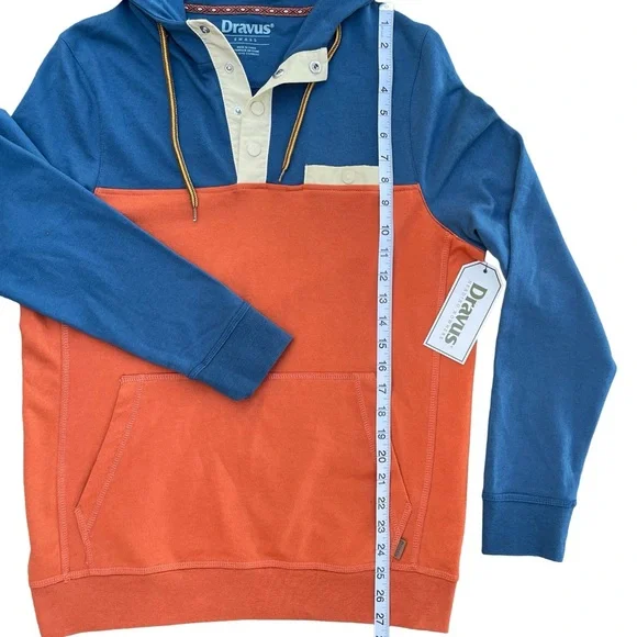 Men’s Dravus Color Block 1/4 Button Up Pullover Hoodie, NWT - Picture 6 of 7